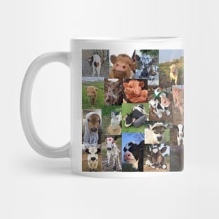 cows aesthetic collage Mug
